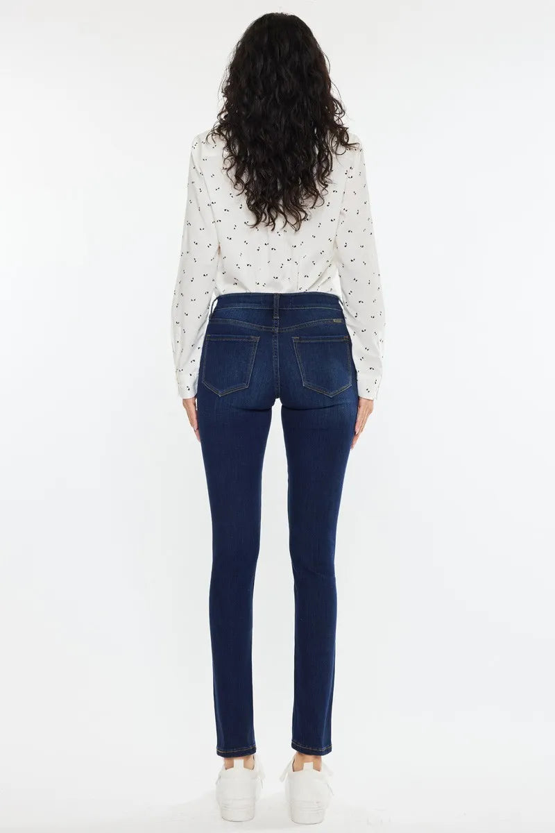 Kancan Mid Rise Super Skinny Jeans OutfitFlow