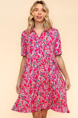 Haptics Johnny Collar Babydoll Dress with Side Pockets OutfitFlow