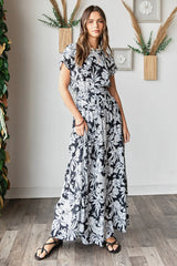 Mittoshop Tropical Print Top and Skirt Set OutfitFlow