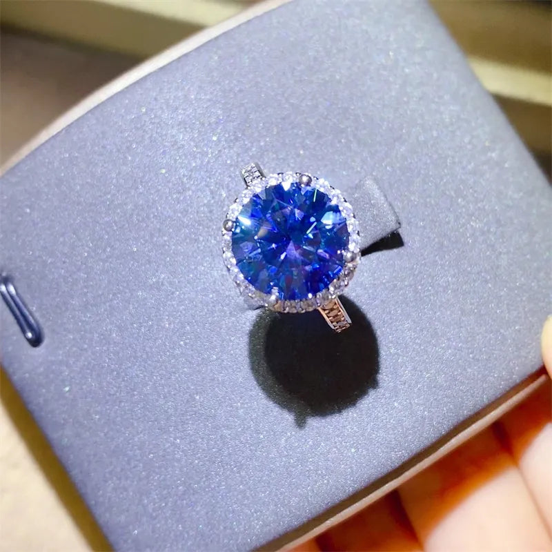 5 Carat Moissanite 925 Sterling Silver Ring OutfitFlow