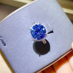 5 Carat Moissanite 925 Sterling Silver Ring OutfitFlow