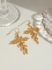 18K Gold-Plated Stainless Steel Cross Earrings OutfitFlow