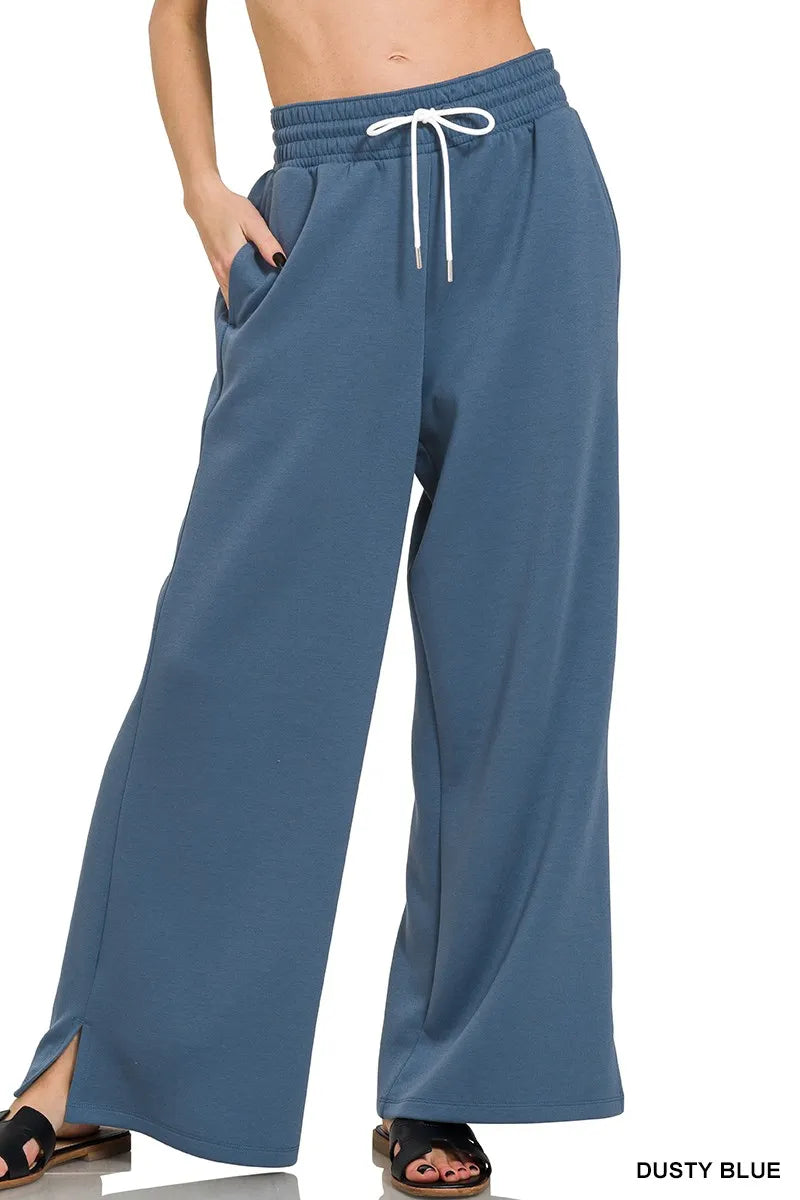 Zenana Scuba Drawstring Pants OutfitFlow