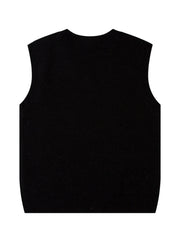 Men's Floral V-Neck Sweater Vest Trendsi