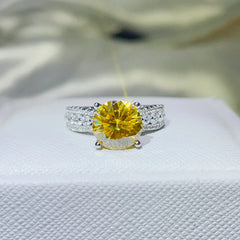 3 Carat Moissanite 925 Sterling Silver Ring OutfitFlow
