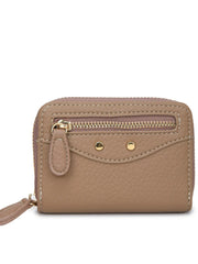 PU Leather Solid Color Card Case OutfitFlow