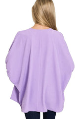 Zenana Woven Airflow V-neck Puff Half Sleeve Top OutfitFlow