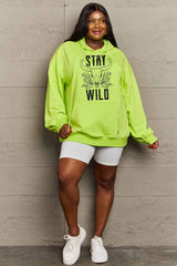 Outfit Flow - Simply Love Simply Love Full Size STAY WILD Graphic Hoodie