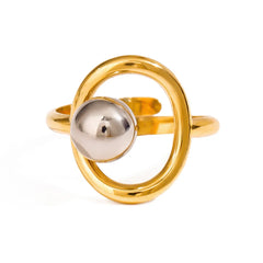 Two-Tone Orbital Bead Ring OutfitFlow