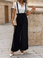 Outfit Flow - Perfee Tied Wide Leg Pants with Shoulder Straps