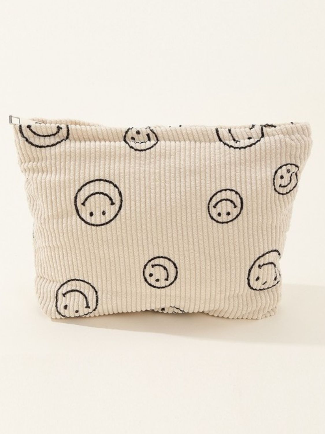 Zenana Corduroy Smile Clutch Bag Ivory One Size OutfitFlow