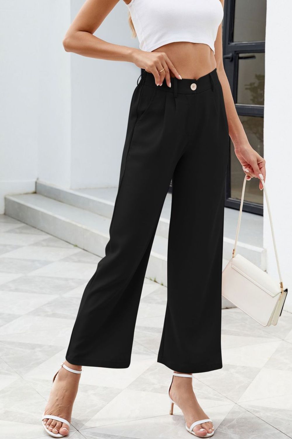 Outfit Flow - Pocketed High Waist Pants