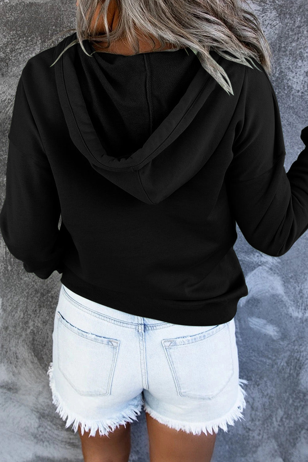 Outfit Flow - Dropped Shoulder Long Sleeve Hoodie with Pocket