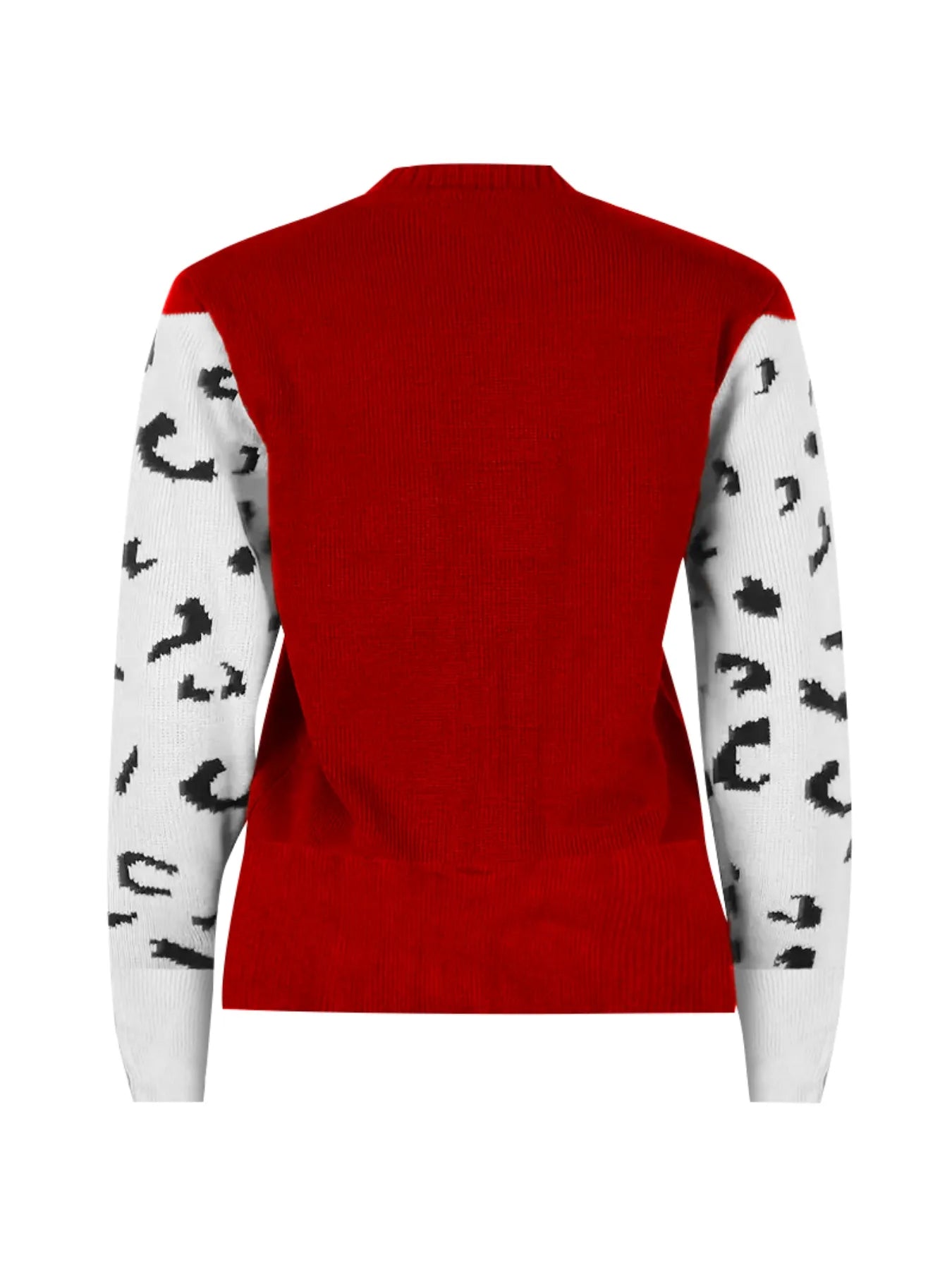 Leopard Round Neck Sweater OutfitFlow