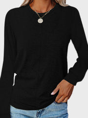 Outfit Flow - Full Size Round Neck Long Sleeve T-Shirt