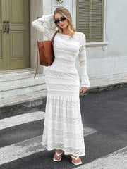 Lace Mermaid Maxi Dress OutfitFlow