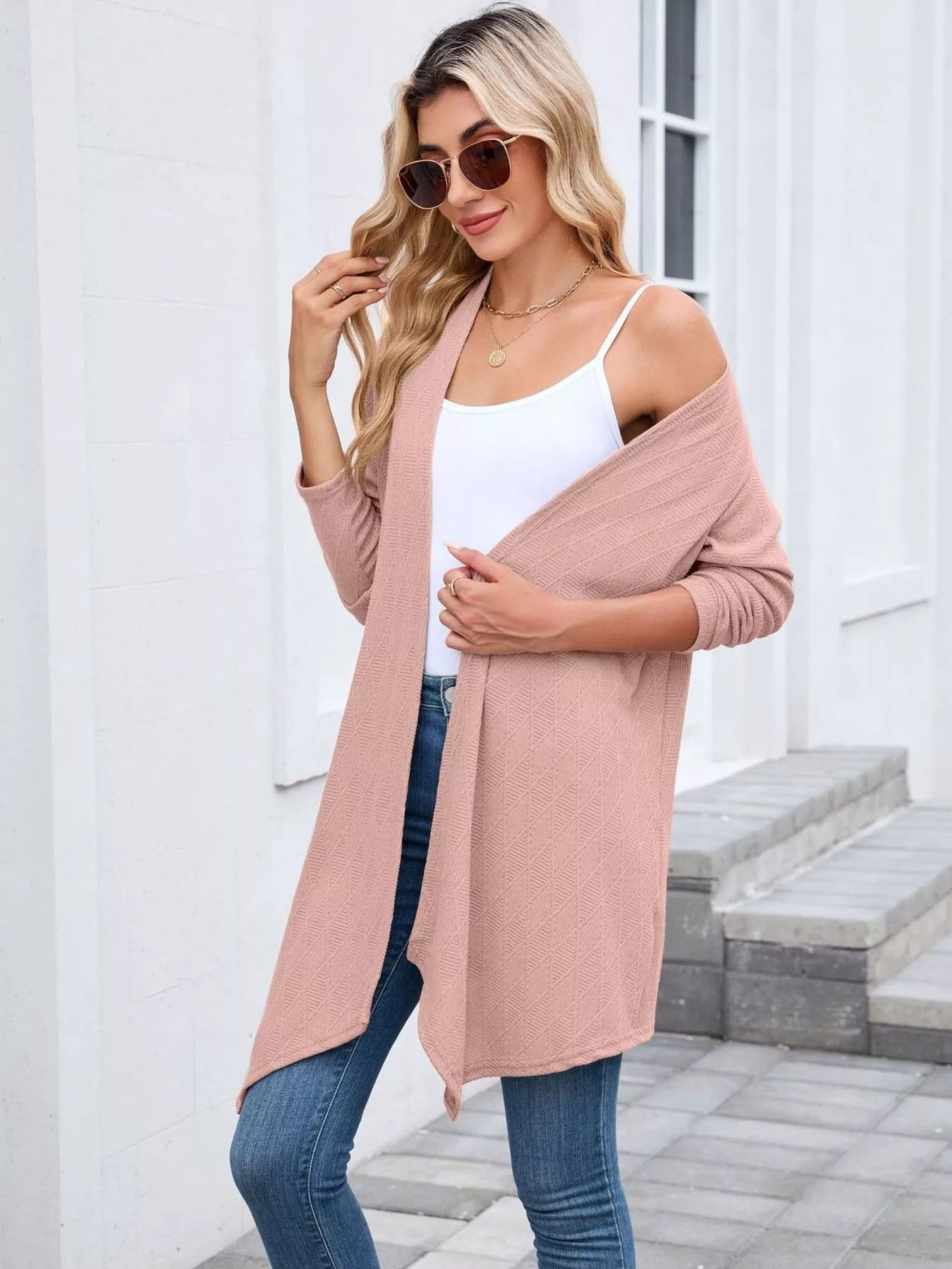 Open Front Long Cardigan OutfitFlow