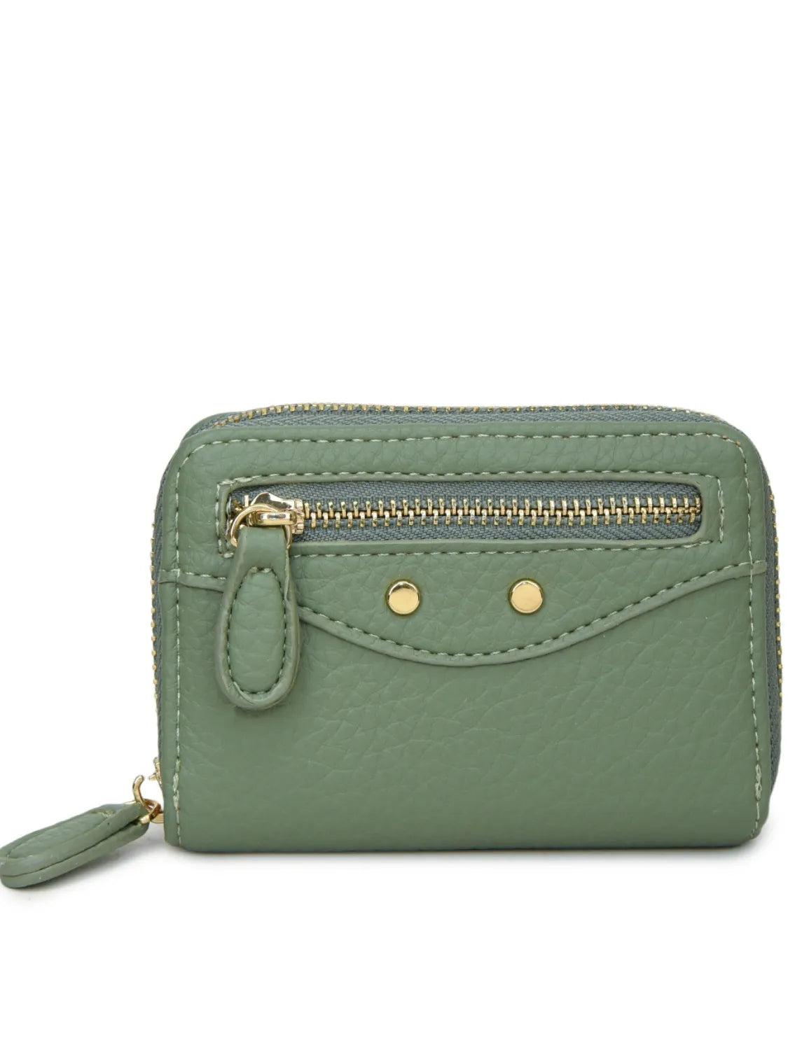 PU Leather Solid Color Card Case OutfitFlow