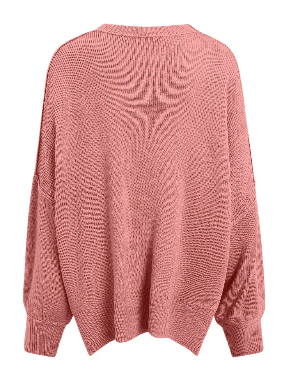 Round Neck Long Sleeve Sweater OutfitFlow