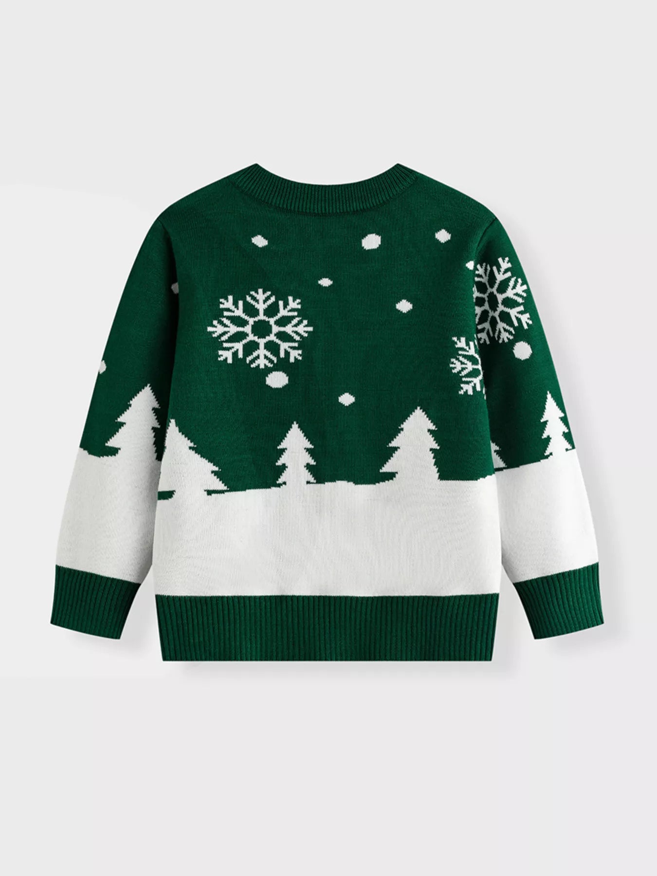 Children's Christmas Tree Round Neck Sweater OutfitFlow