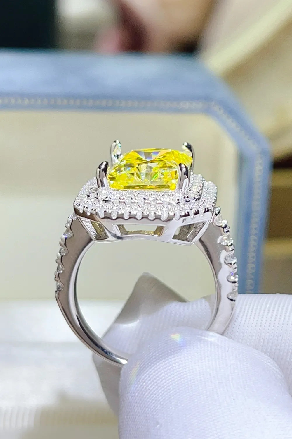 2 Carat Moissanite 925 Sterling Silver Ring OutfitFlow