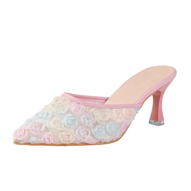 Point Toe Kitten Heels Sandals OutfitFlow