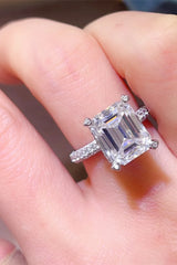 5 Carat Moissanite 925 Sterling Silver Ring OutfitFlow