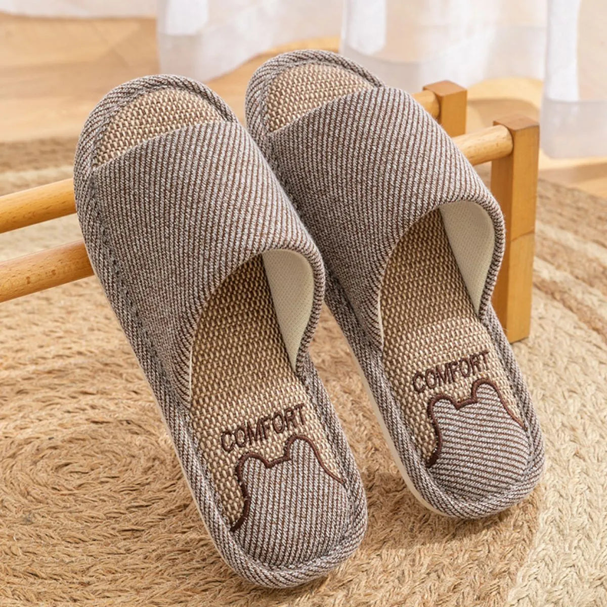 Open Toe Flats Slippers OutfitFlow