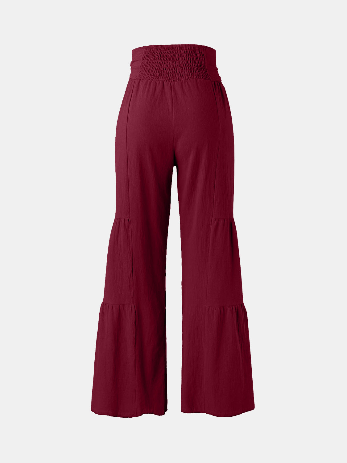 Outfit Flow - Tied Ruched Wide Leg Pants