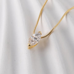 1 Carat Moissanite 925 Sterling Silver Necklace OutfitFlow