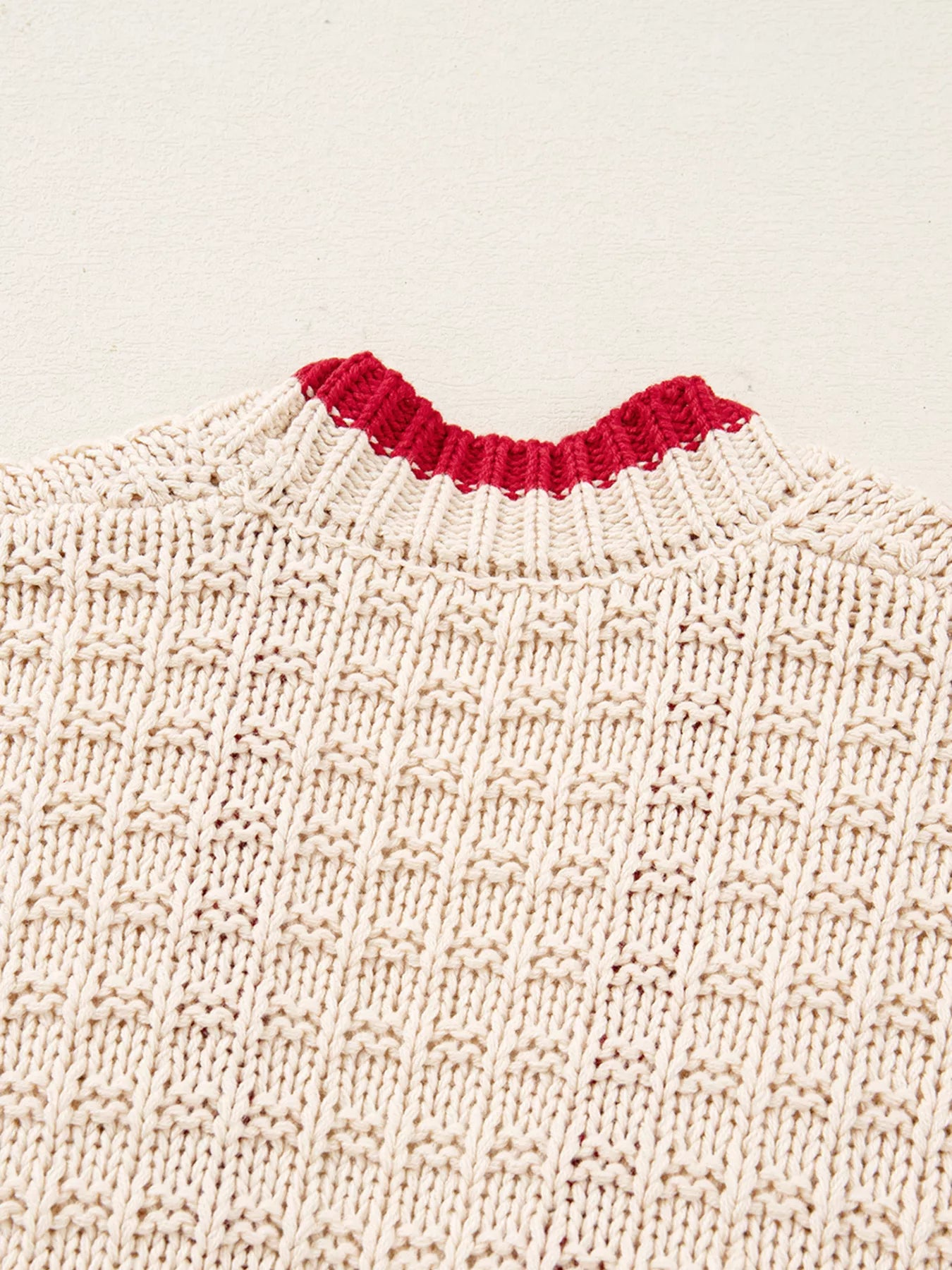 Bow Pattern Textured Open Front Baggy Cardigan OutfitFlow