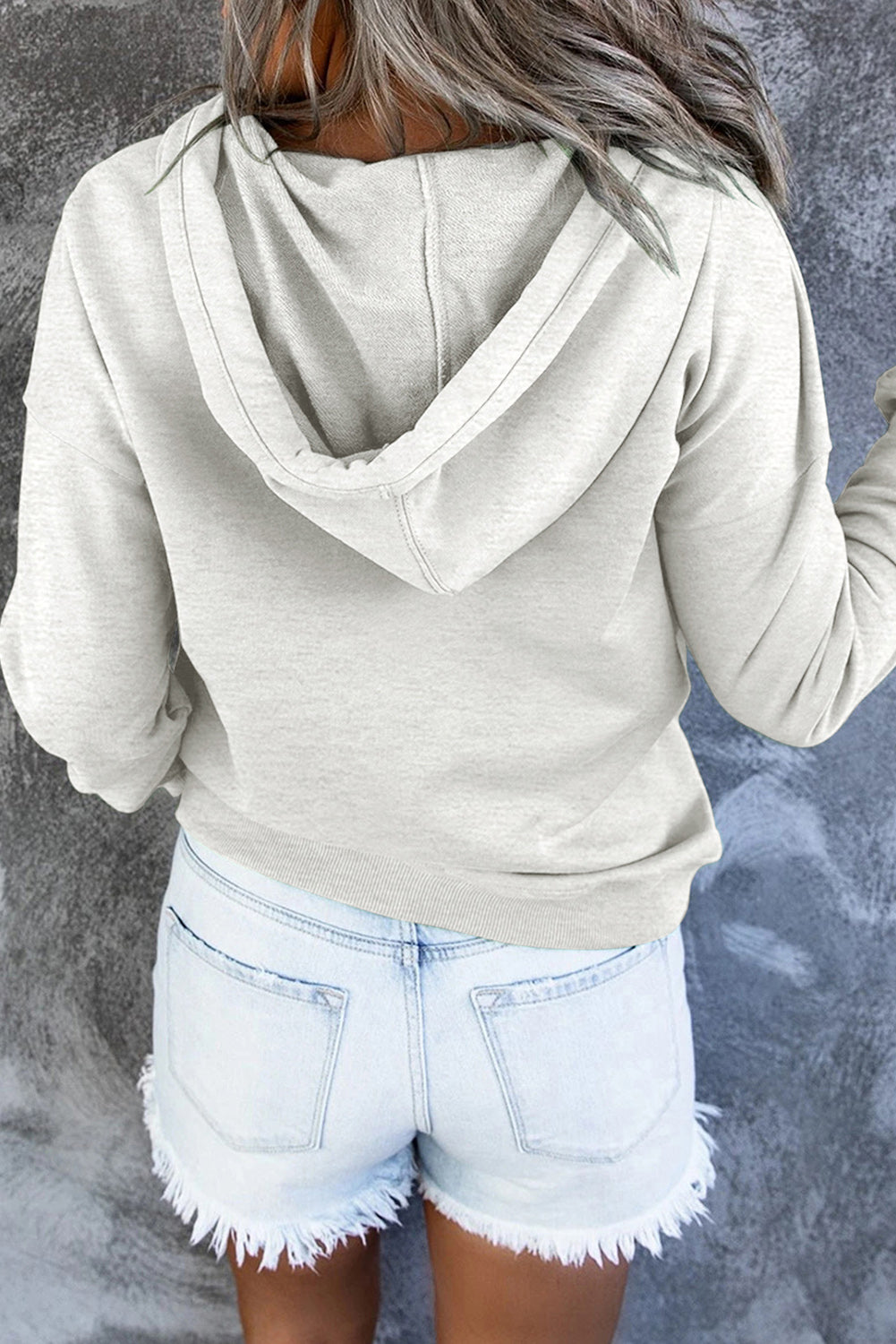 Outfit Flow - Dropped Shoulder Long Sleeve Hoodie with Pocket