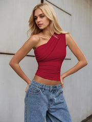 One-Shoulder Tank Top OutfitFlow
