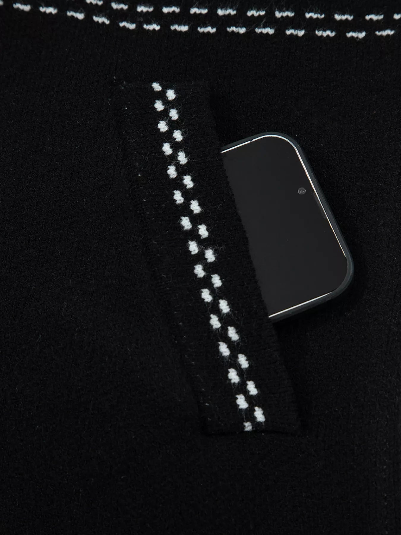 Contrast Trim Button up Sweater Cardigan OutfitFlow