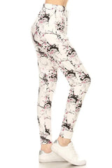 Leggings Depot Full Size Buttery Soft Printed Joggers with Drawstring Plus Size OutfitFlow