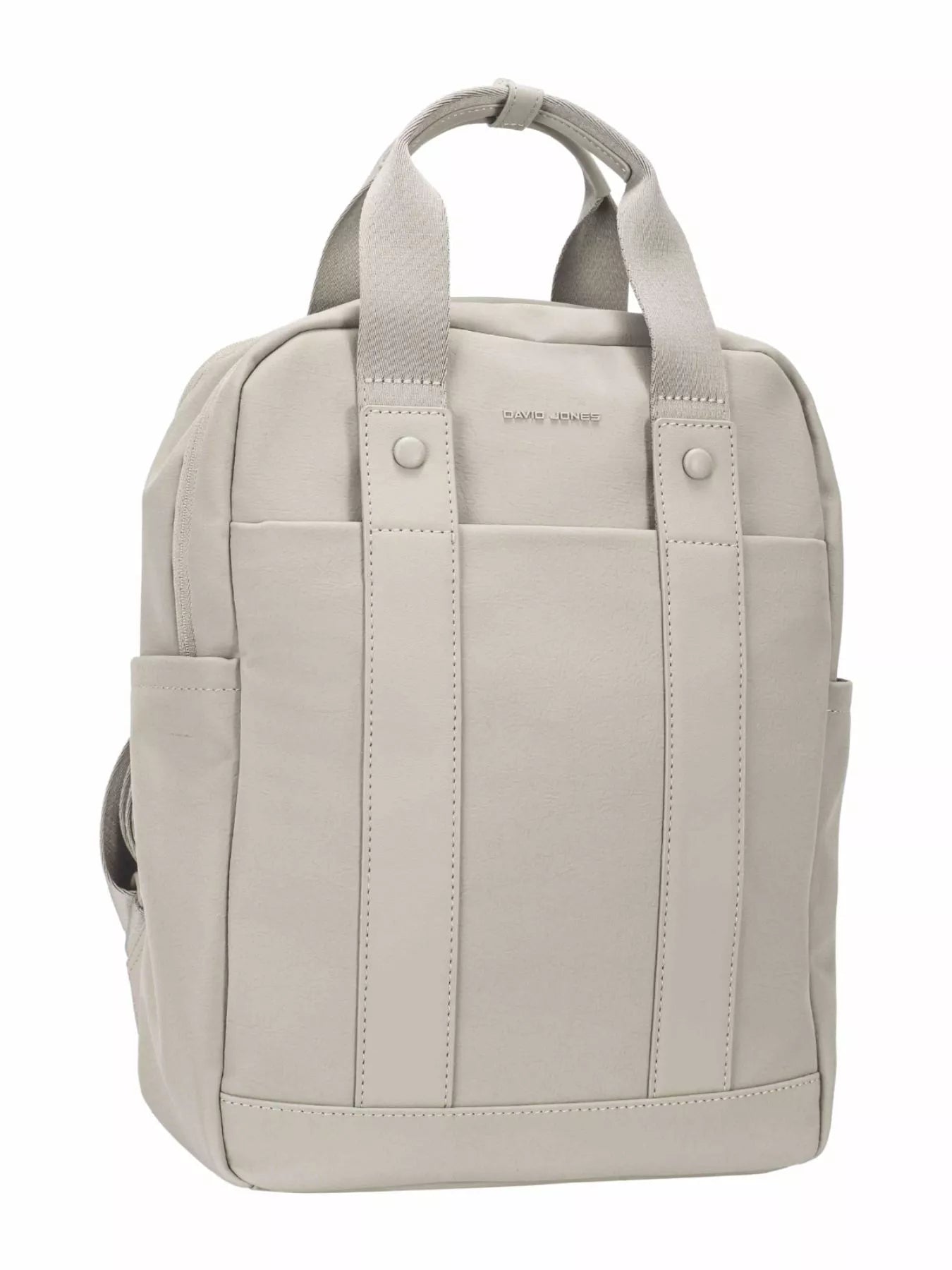 David Jones Canvas Backpack Bag with Dual Handle ABBEY STONE One Size Trendsi