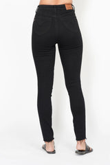 Judy Blue Full Size High Waisted Tummy Control Shield Pockets Skinny Jeans Plus Size OutfitFlow