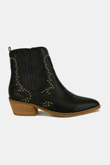 Beast Fashion Studded Detail Point Toe Boots OutfitFlow
