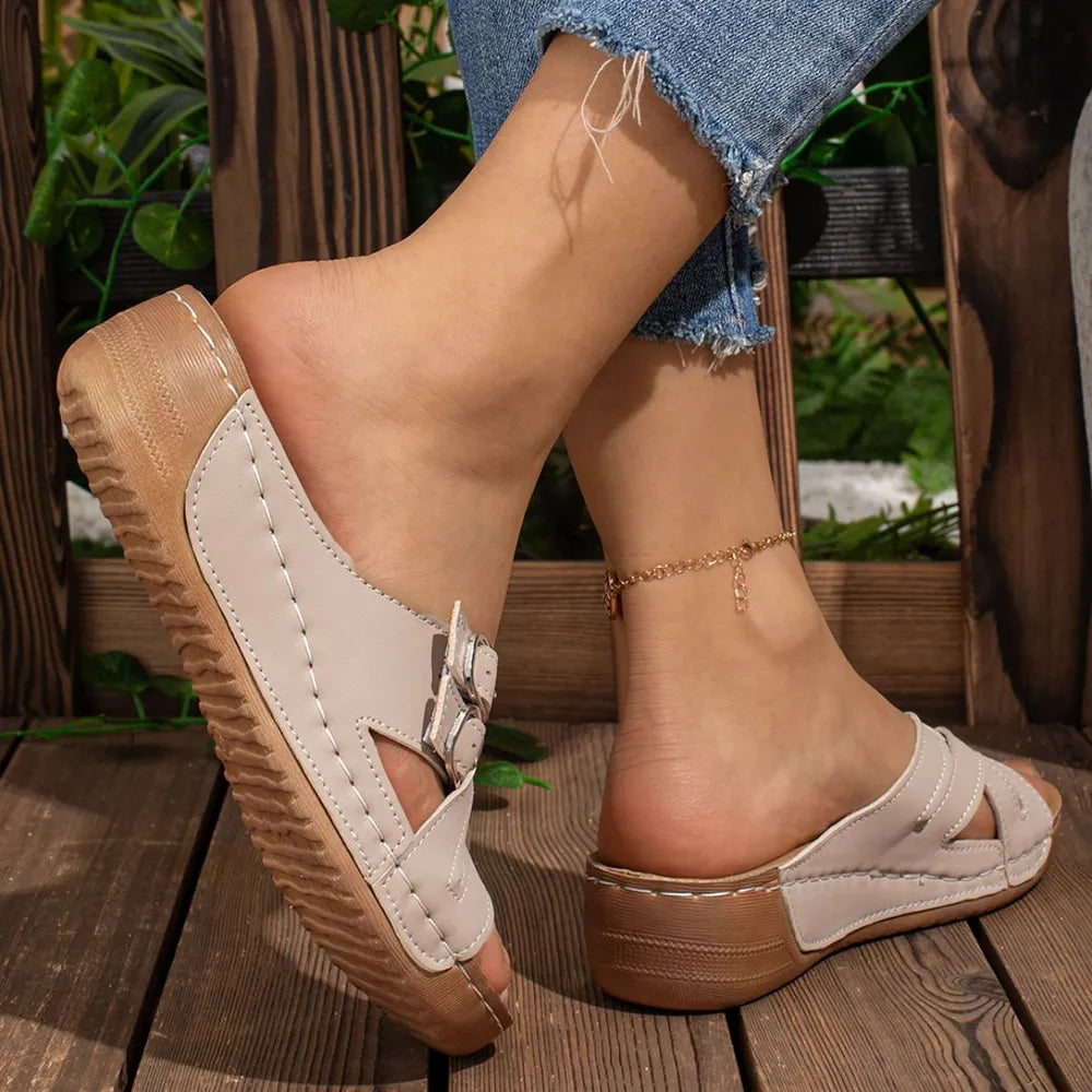 Open Toe Flats Sandals OutfitFlow