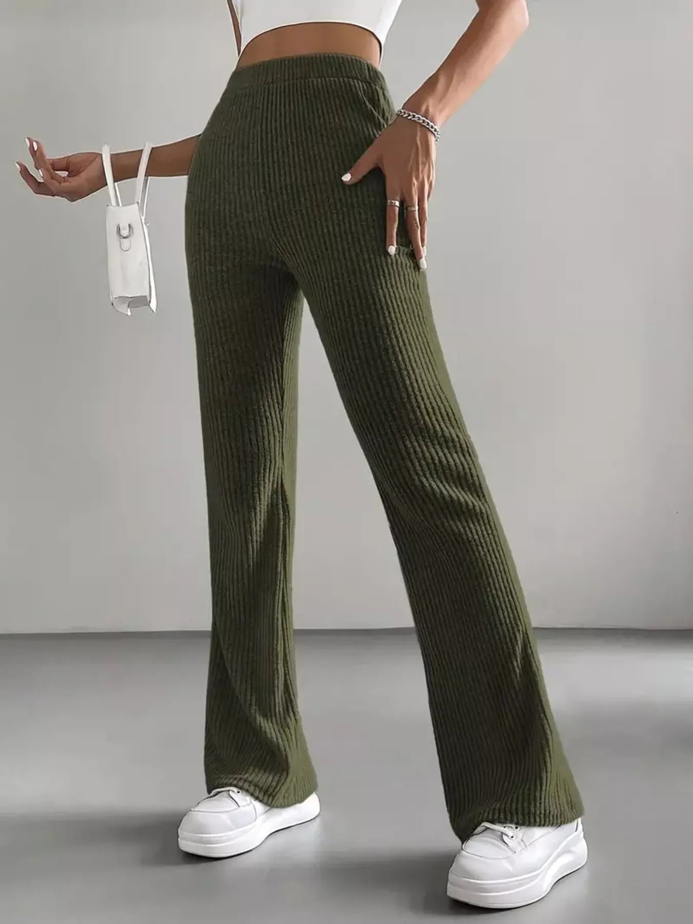High Waist Flare Pants OutfitFlow