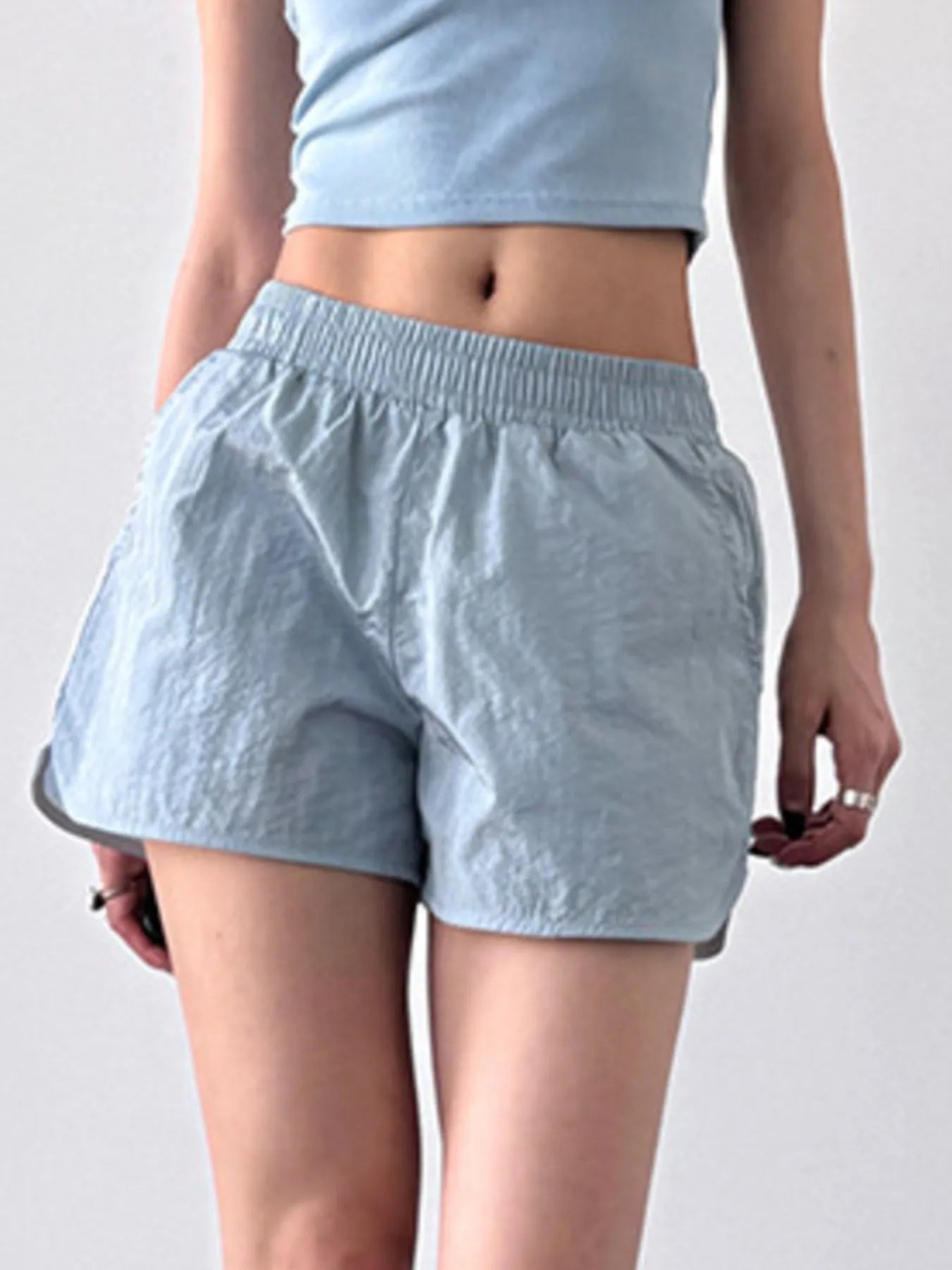 Elastic Waist Active Shorts OutfitFlow