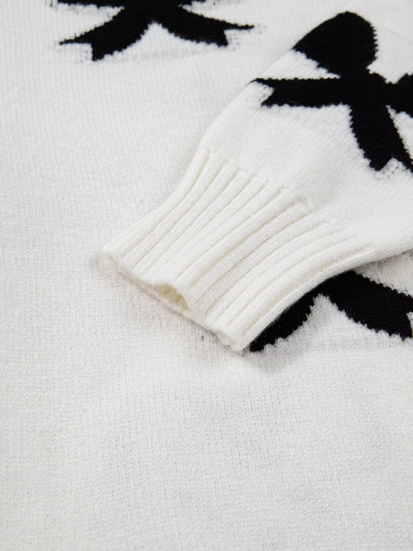 Tie Front Bow Pattern Cardigan OutfitFlow