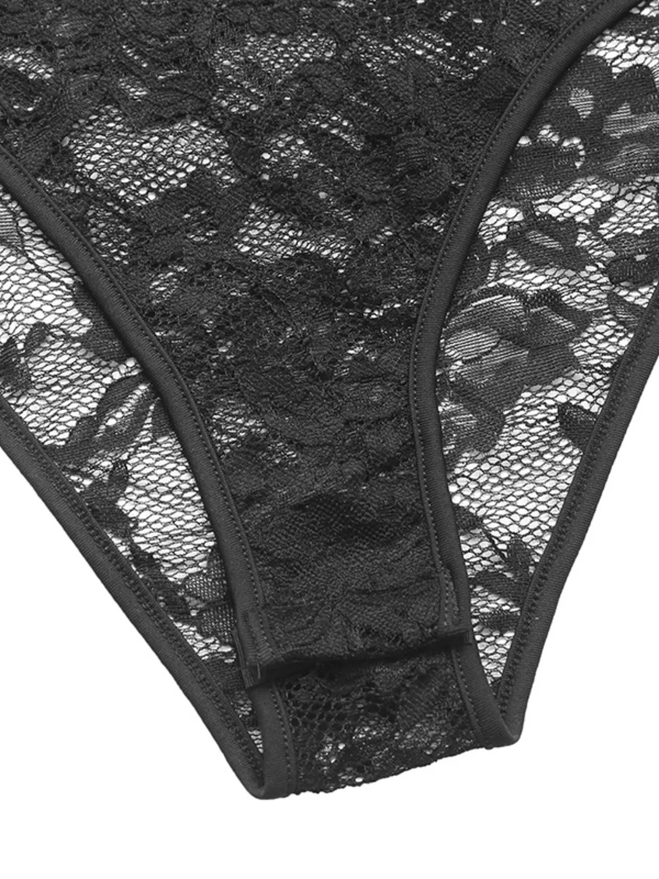 Lace Long Sleeve V-Neck Bodysuit OutfitFlow