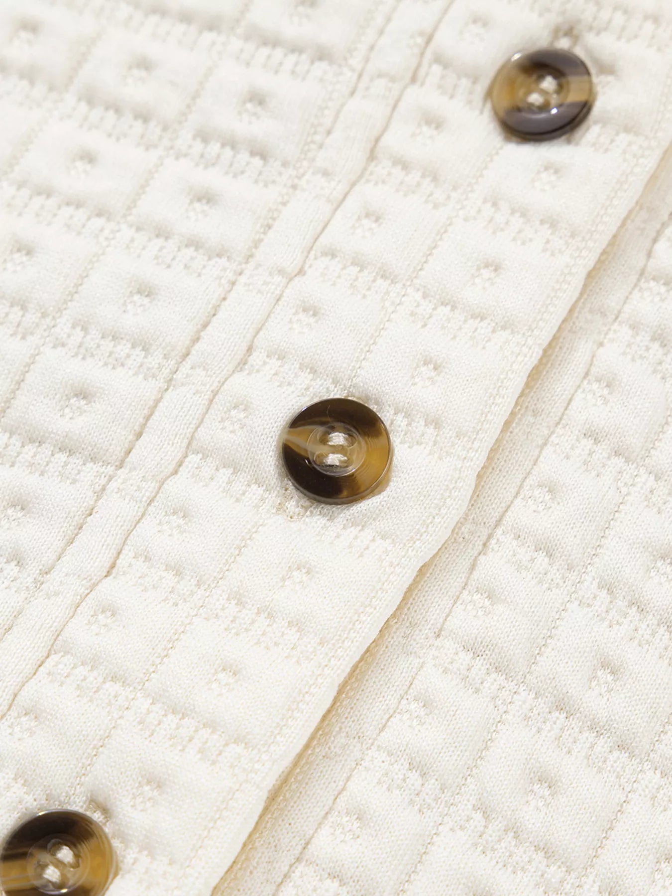 Textured Half Button Collared Sweatshirt OutfitFlow