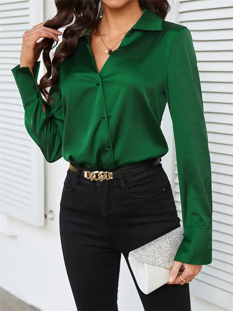 Outfit Flow - Button Up Collared Neck Long Sleeve Shirt