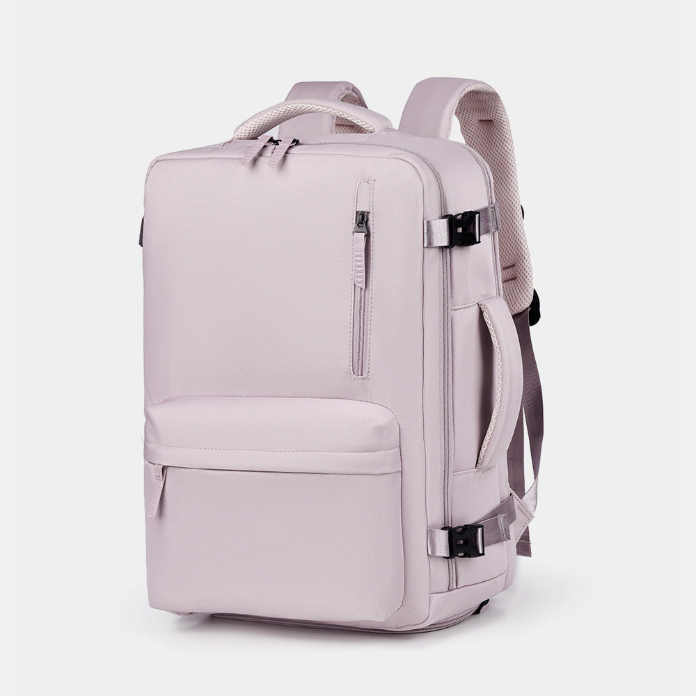 Outfit Flow - Oxford Cloth Side Pockets Backpack Bag with Handles