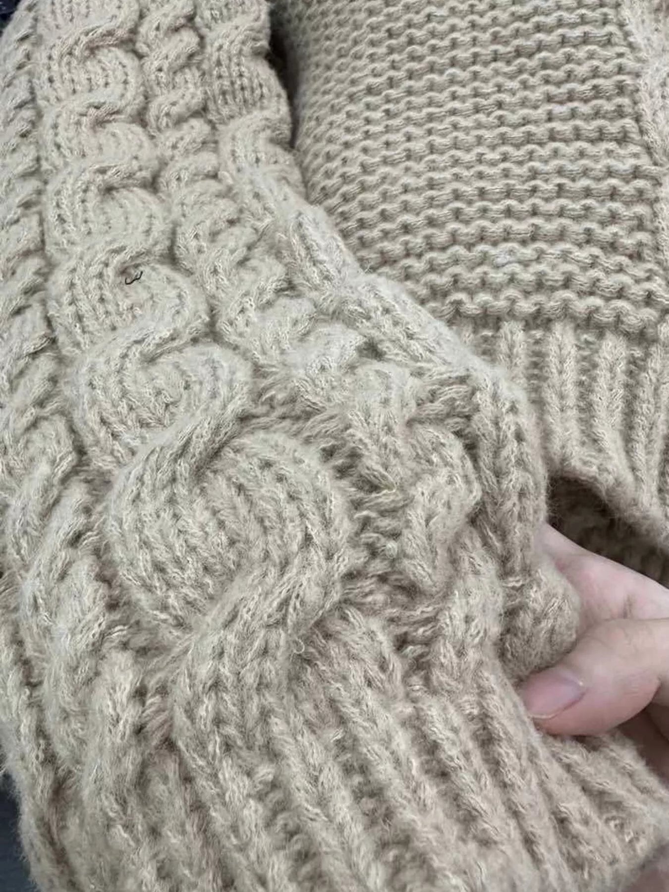 Cable Knit Oversized Sweater OutfitFlow