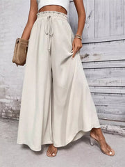Frill Wide Leg Pants OutfitFlow