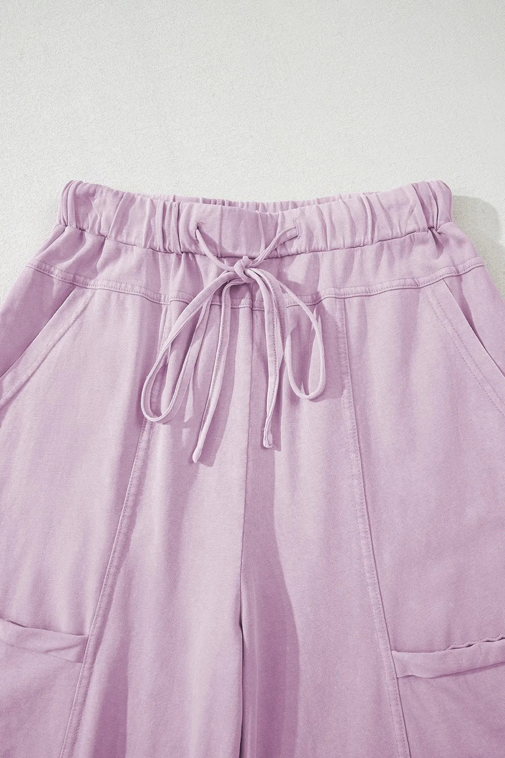 Wide-Leg Cargo Pants with Drawstring Waist OutfitFlow