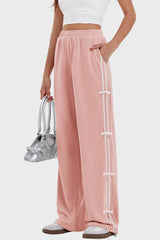 Outfit Flow - Elastic Waist Wide Leg Pants with Pockets